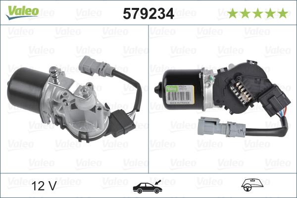 Valeo 579234 - Pyyhkijän moottori inparts.fi