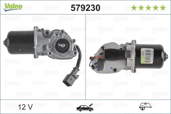 Valeo 579230 - Pyyhkijän moottori inparts.fi