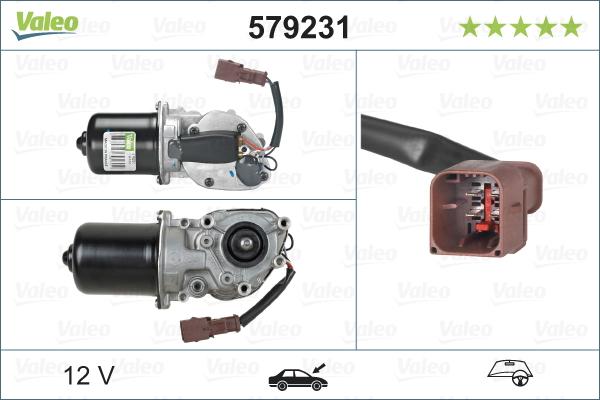 Valeo 579231 - Pyyhkijän moottori inparts.fi