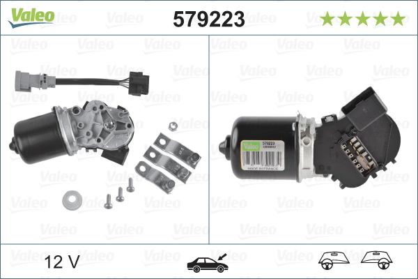 Valeo 579223 - Pyyhkijän moottori inparts.fi