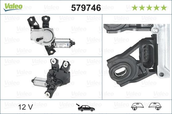 Valeo 579746 - Pyyhkijän moottori inparts.fi