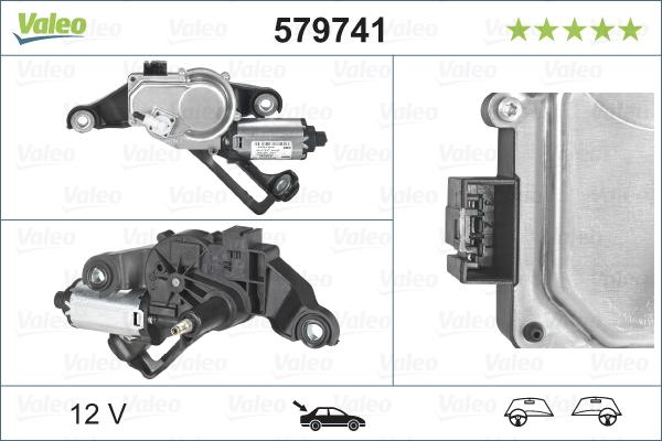 Valeo 579741 - Pyyhkijän moottori inparts.fi