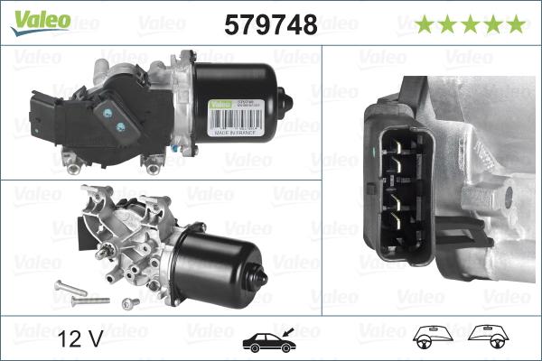 Valeo 579748 - Pyyhkijän moottori inparts.fi