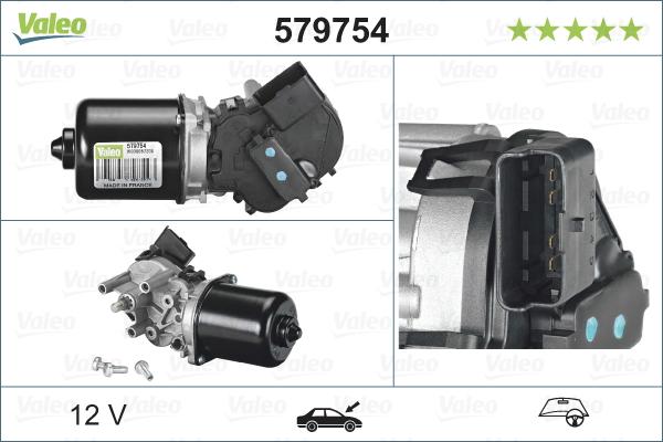 Valeo 579754 - Pyyhkijän moottori inparts.fi