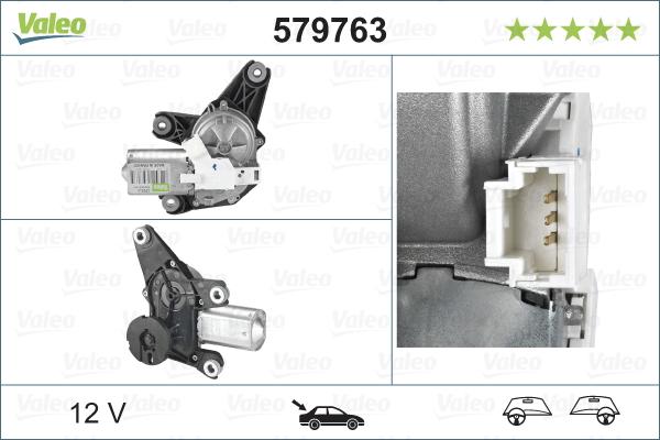 Valeo 579763 - Pyyhkijän moottori inparts.fi