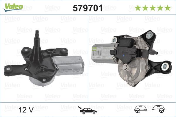 Valeo 579701 - Pyyhkijän moottori inparts.fi