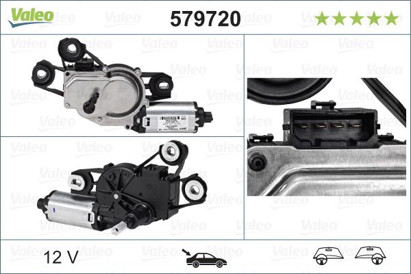 Valeo 579720 - Pyyhkijän moottori inparts.fi