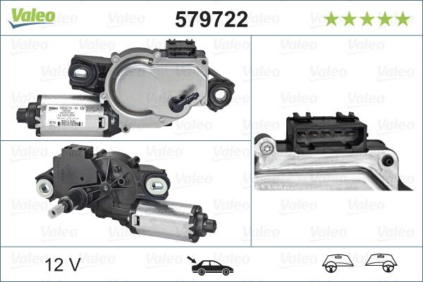 Valeo 579722 - Pyyhkijän moottori inparts.fi