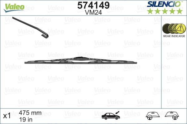 Valeo 574149 - Pyyhkijänsulka inparts.fi