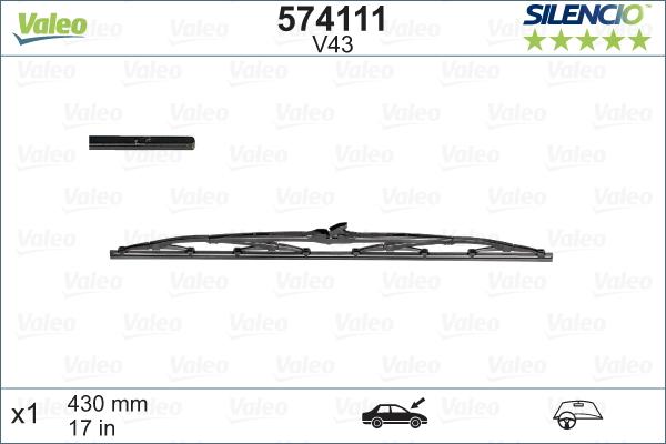 Valeo 574111 - Pyyhkijänsulka inparts.fi