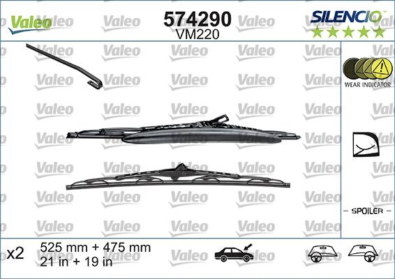 Valeo 574290 - Pyyhkijänsulka inparts.fi