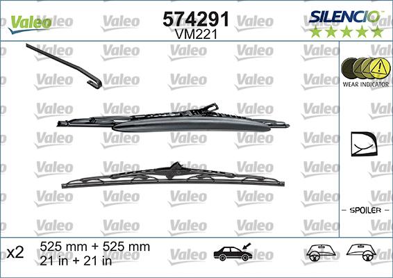 Valeo 574291 - Pyyhkijänsulka inparts.fi