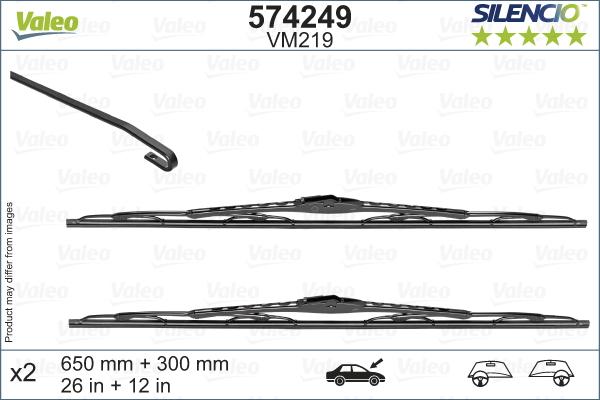 Valeo 574249 - Pyyhkijänsulka inparts.fi