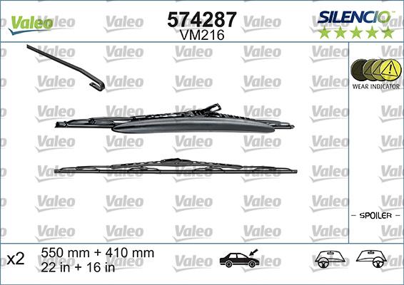 Valeo 574287 - Pyyhkijänsulka inparts.fi