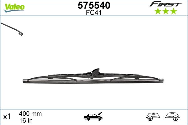 Valeo 575540 - Pyyhkijänsulka inparts.fi