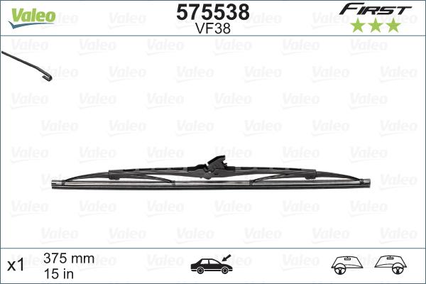 Valeo 575538 - Pyyhkijänsulka inparts.fi