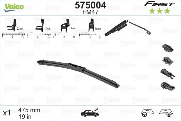 Valeo 575004 - Pyyhkijänsulka inparts.fi