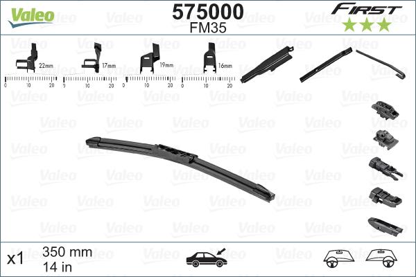 Valeo 575000 - Pyyhkijänsulka inparts.fi