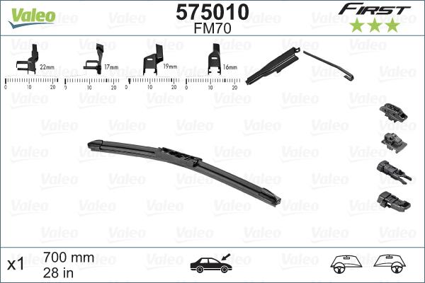 Valeo 575010 - Pyyhkijänsulka inparts.fi