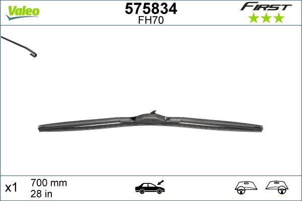 Valeo 575834 - Pyyhkijänsulka inparts.fi