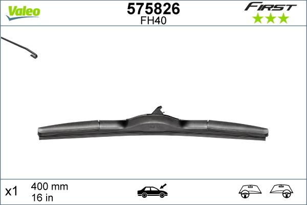 Valeo 575826 - Pyyhkijänsulka inparts.fi