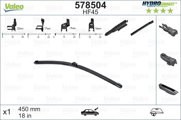 Valeo 578504 - Pyyhkijänsulka inparts.fi