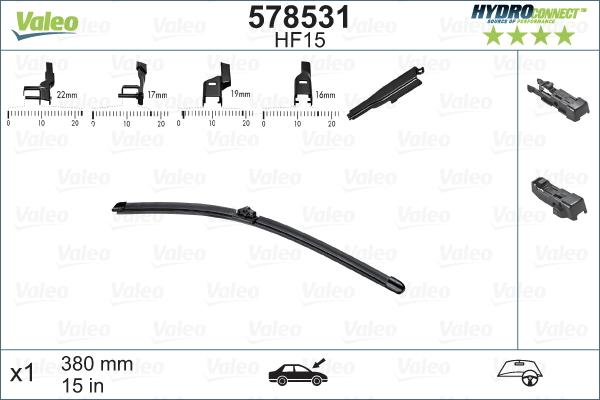 Valeo 578531 - Pyyhkijänsulka inparts.fi