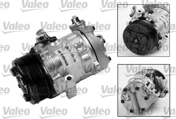 Valeo 699308 - Kompressori, ilmastointilaite inparts.fi