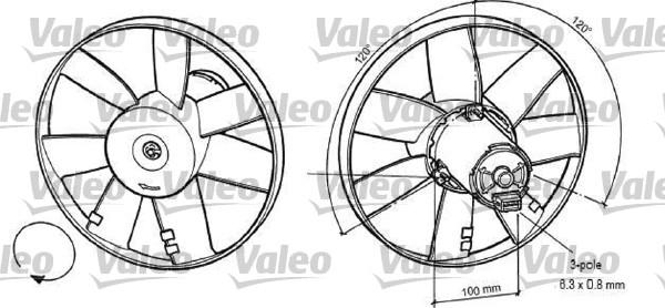 Valeo 696041 - Tuuletin, moottorin jäähdytys inparts.fi