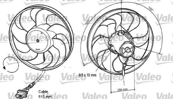 Valeo 696042 - Tuuletin, moottorin jäähdytys inparts.fi