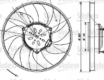 Valeo 696082 - Tuuletin, moottorin jäähdytys inparts.fi