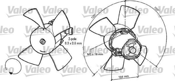 Valeo 696035 - Tuuletin, moottorin jäähdytys inparts.fi