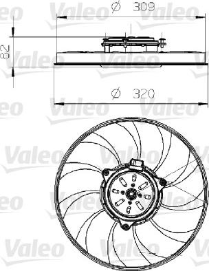 Valeo 696024 - Tuuletin, moottorin jäähdytys inparts.fi