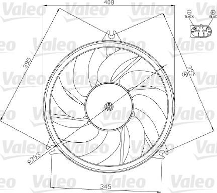 Valeo 696074 - Tuuletin, moottorin jäähdytys inparts.fi