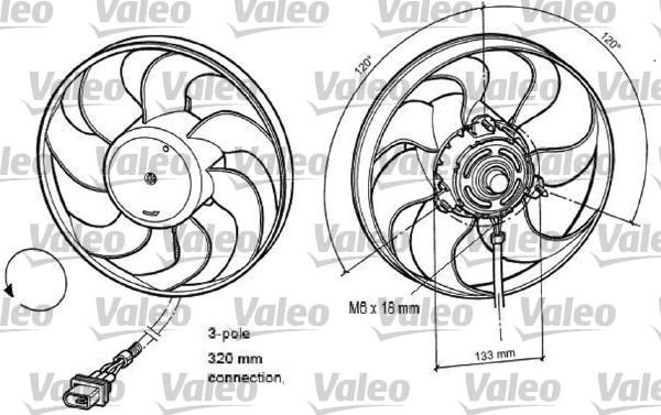 Valeo 696078 - Tuuletin, moottorin jäähdytys inparts.fi