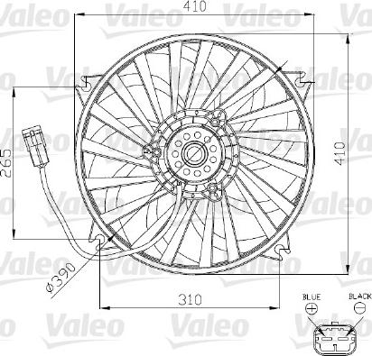 Valeo 696140 - Tuuletin, moottorin jäähdytys inparts.fi