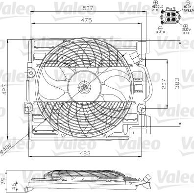 Valeo 696120 - Tuuletin, moottorin jäähdytys inparts.fi