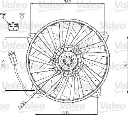 Valeo 696177 - Tuuletin, moottorin jäähdytys inparts.fi