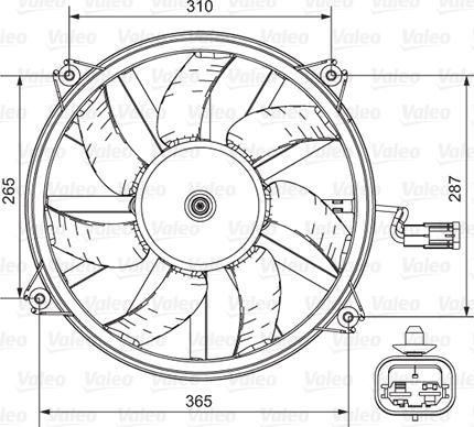 Valeo 696850 - Tuuletin, moottorin jäähdytys inparts.fi