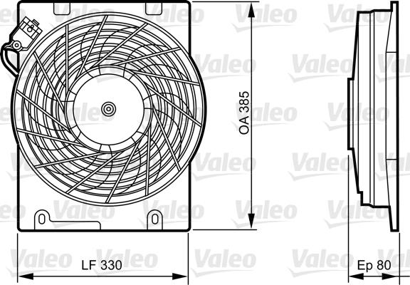 Valeo 696355 - Tuuletin, moottorin jäähdytys inparts.fi