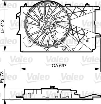 Valeo 696373 - Tuuletin, moottorin jäähdytys inparts.fi