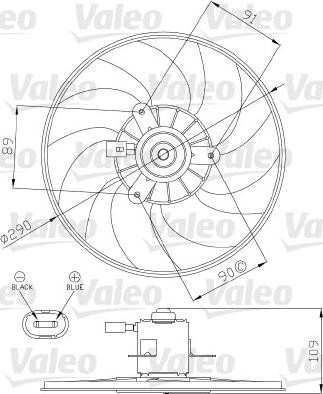 Valeo 696286 - Tuuletin, moottorin jäähdytys inparts.fi