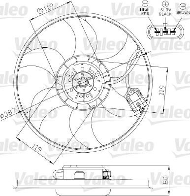 Valeo 696280 - Tuuletin, moottorin jäähdytys inparts.fi