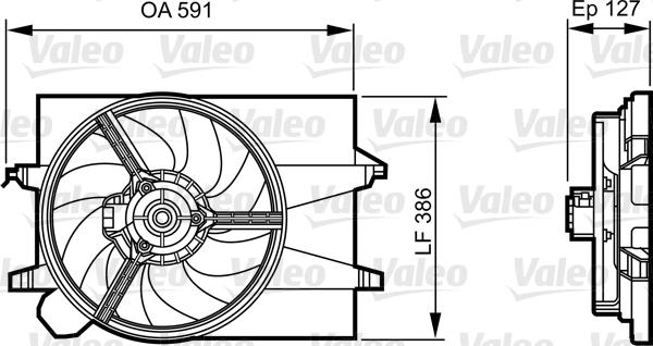 Valeo 696278 - Tuuletin, moottorin jäähdytys inparts.fi