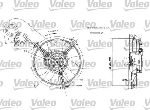 Valeo 698422 - Tuuletin, moottorin jäähdytys inparts.fi