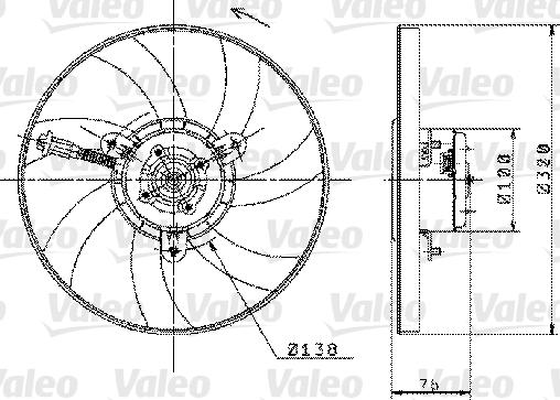 Valeo 698358 - Tuuletin, moottorin jäähdytys inparts.fi