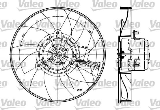 Valeo 698357 - Tuuletin, moottorin jäähdytys inparts.fi