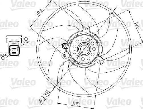 Valeo 698375 - Tuuletin, moottorin jäähdytys inparts.fi