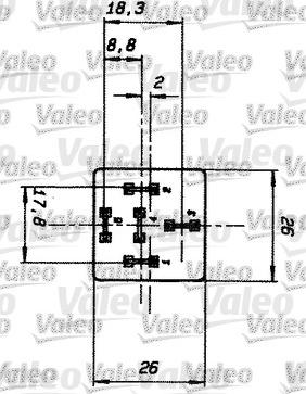 Valeo 643818 - Rele, työvirta inparts.fi