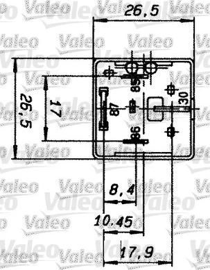 Valeo 643827 - Rele, työvirta inparts.fi